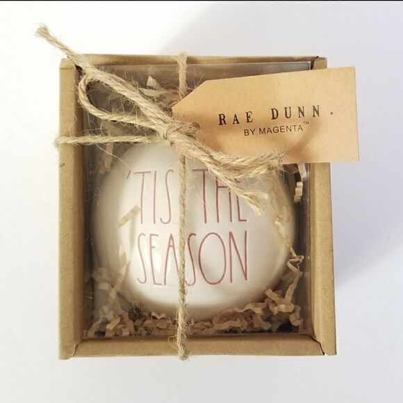 Rae Dunn Magenta Large Christmas Ornament New - Picture 1 of 1